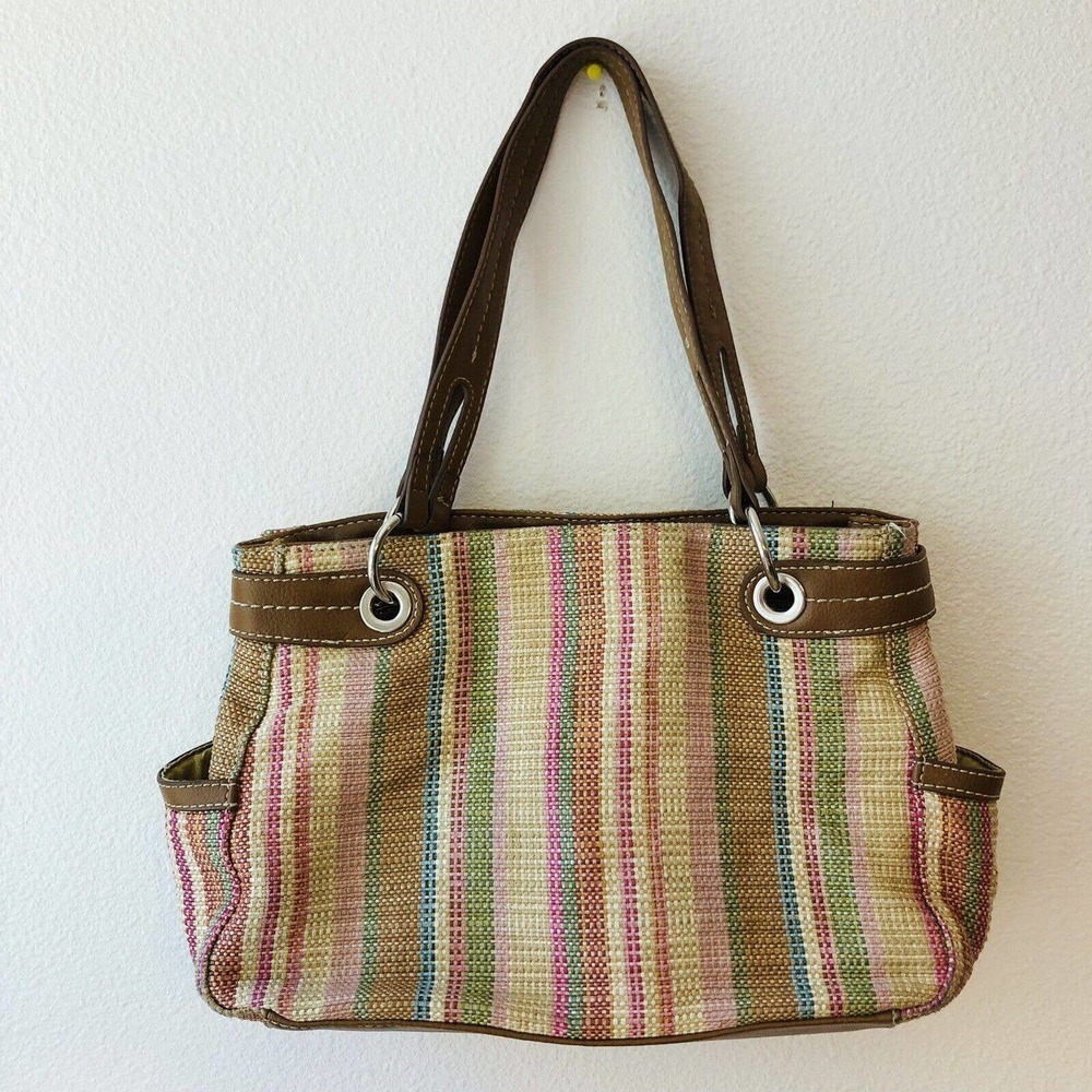 Relic Woven fabric Purse Shoulder bag multi colored 1 O